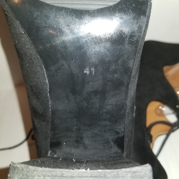 Block Heel Lace Up Shoes Size 9.5 - Picture 10 of 15